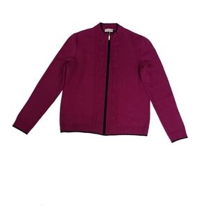 St.John Sport Purple & Black Knit Jacket